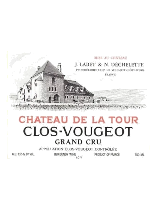 Clos de Vougeot Grand Cru Cuvee Classique Château de la Tour