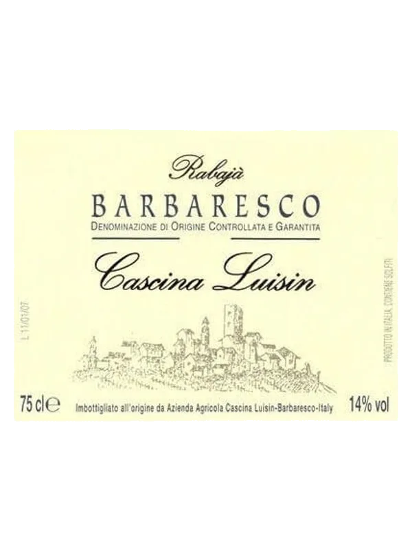 Cascina Luisin Barbaresco Rabaja