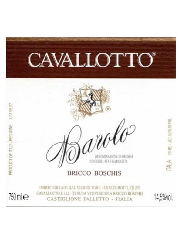 Cavallotto Barolo Bricco Boschis