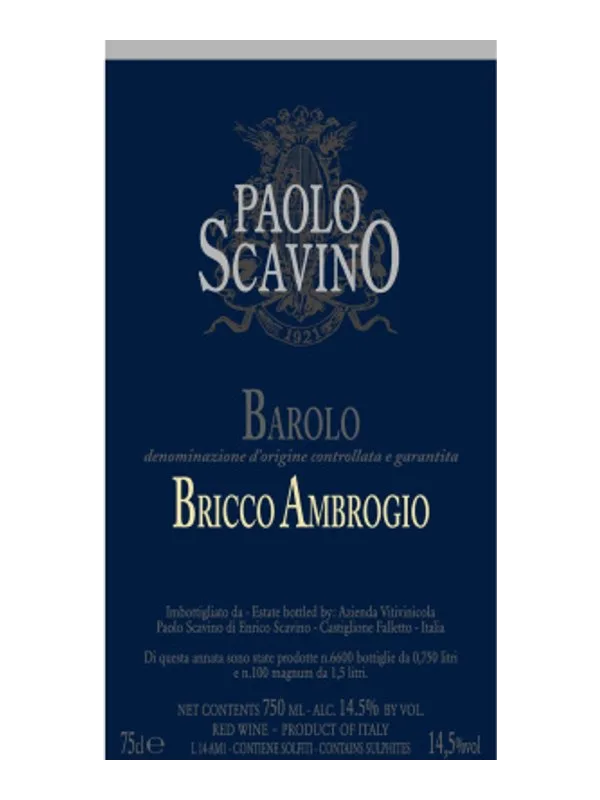 Paolo Scavino Barolo Bricco Ambrogio