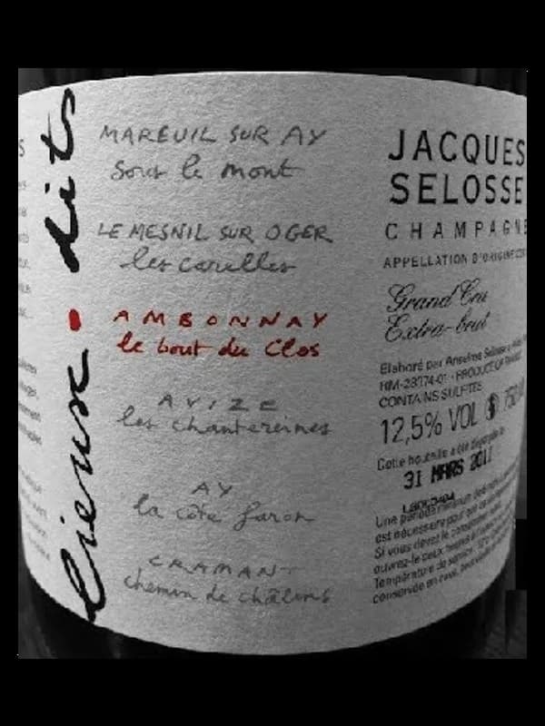 NV Jacques Selosse Le Bout du Clos