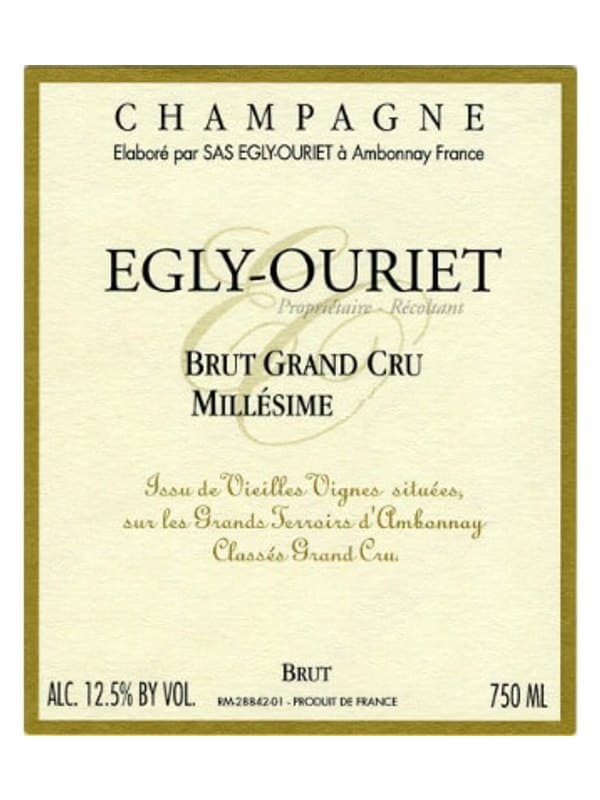 Champagne Egly-Ouriet, Millésime, Grand Cru, Ambonnay, Extra Brut