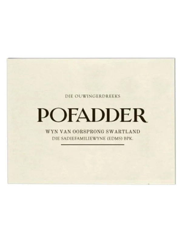 Sadie Family Pofadder