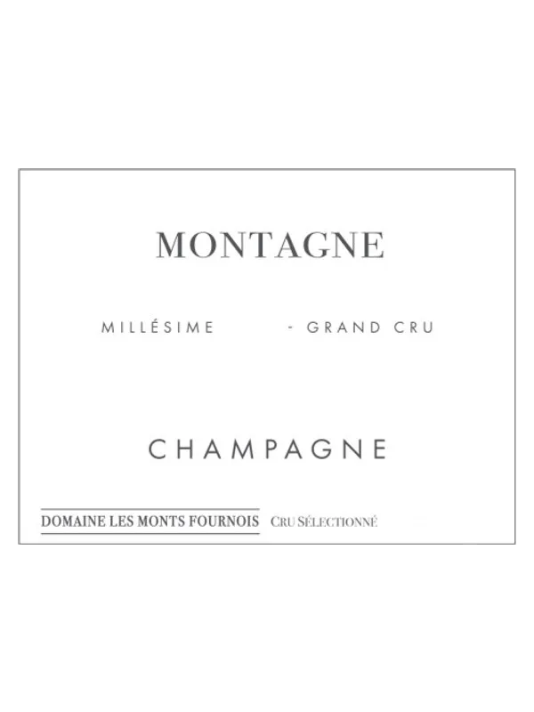 Domaine Les Monts Fournois, Montagne Grand Cru, Verzenay Champagne