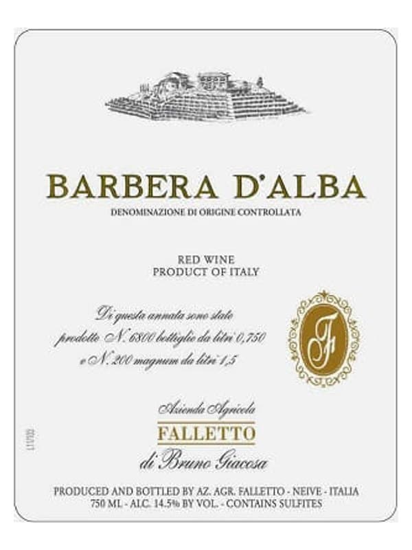 Barbera d'Alba, Bruno Giacosa, Piedmont