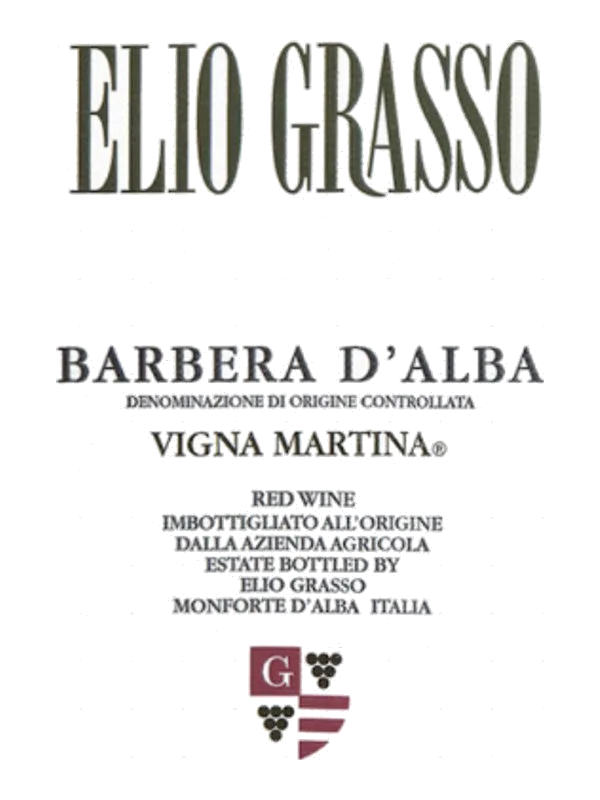 Barbera d'Alba Vigna Martina, Elio Grasso