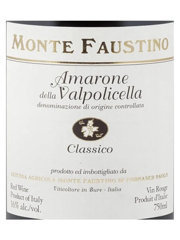 Monte Faustino Fornaser Amarone della Valpolicella Classico